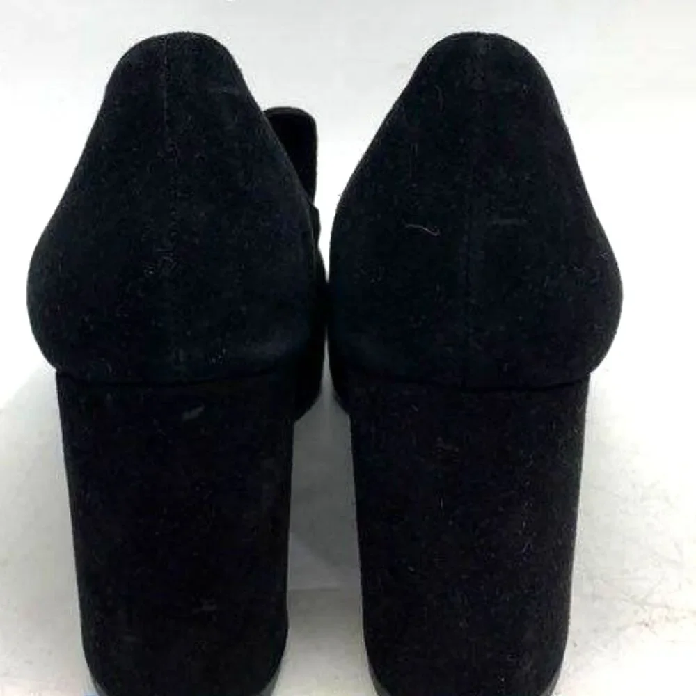 Eileen Fisher Becon Black Suede Platform Pumps - Size 7.5